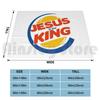 Jesus Is The King Blanket For Sofa Bed Travel Christian Jesus Cross Lord God Christianity Christ Good Father
