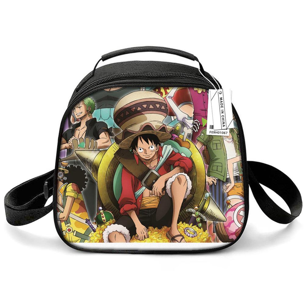 Animation Lunch Box Thermal Insulation Bag Lunch Bag Student Thickened Aluminum Foil Nautical King Storage Thermal Insulation Meal Bag Ice Bag