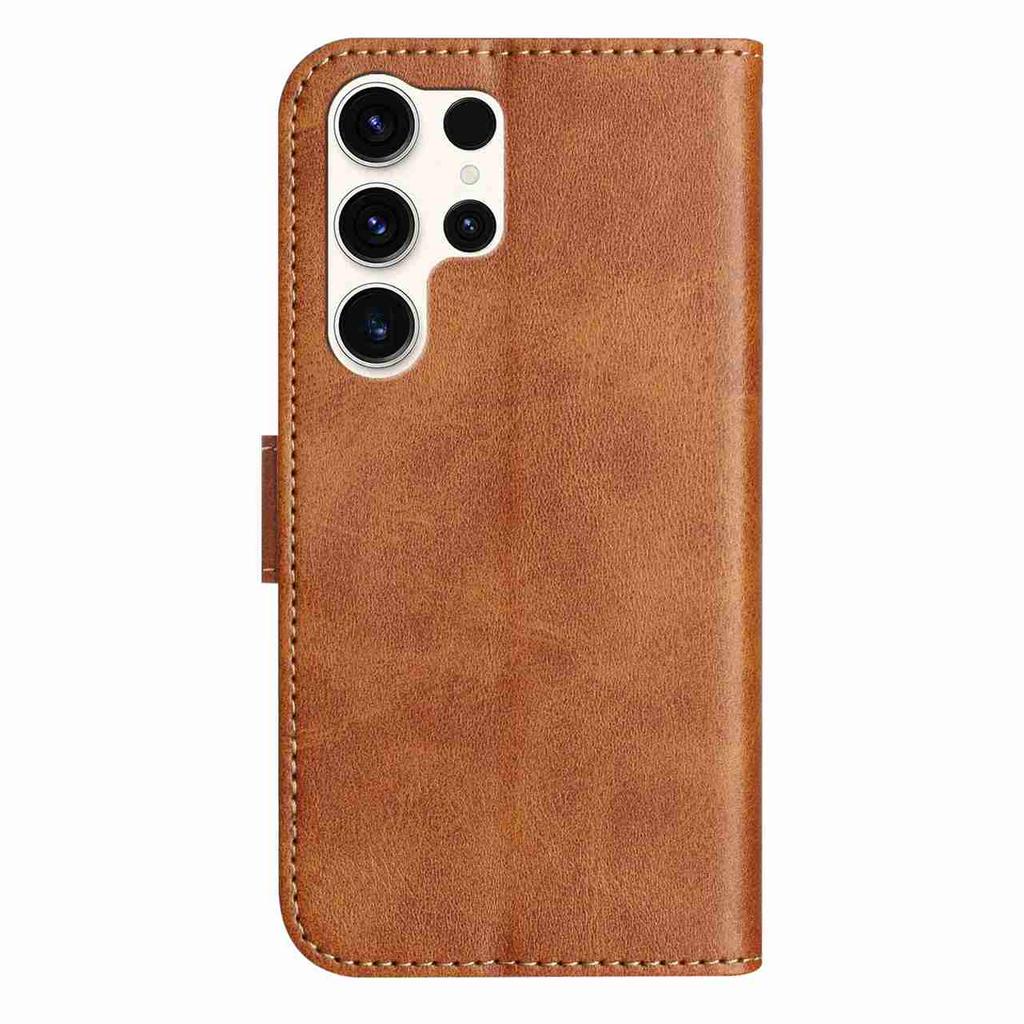For Samsung Galaxy A12 A15 A26 S20-S25 Series Elegant Universal Leather Wallet Phone Case with Wrist Strap Multi-Functional Protective Cover
