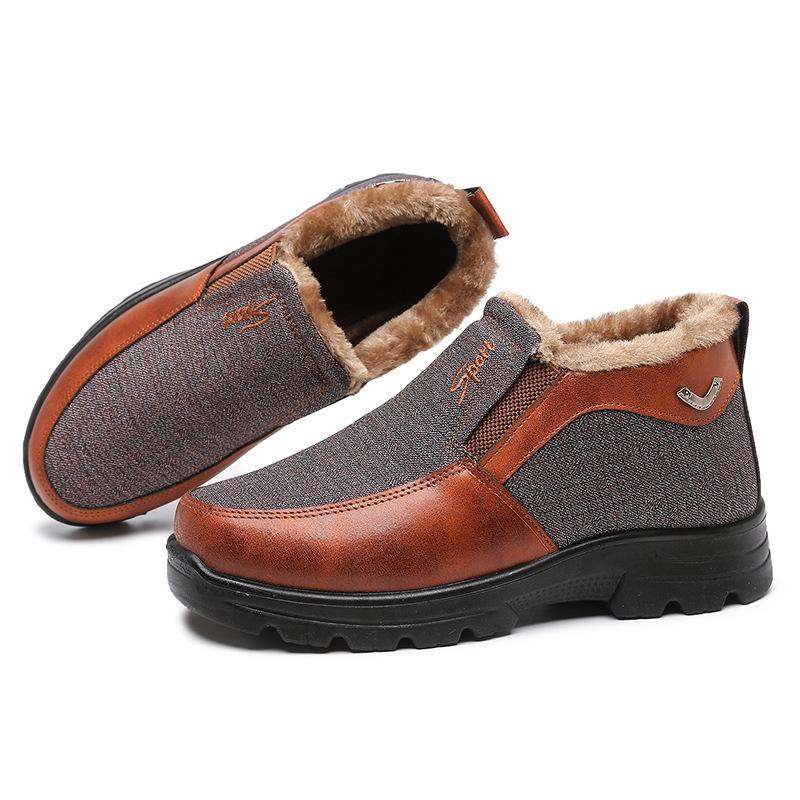 Winter Shoes Men's Cotton Shoes Padded Men's Shoes Warm Thickened Shoes Plus Size Men's Shoes