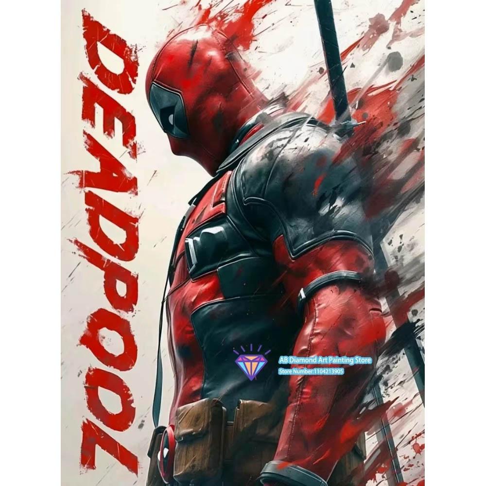 Deadpool's Heart-warming/Bie's Famous Scene Diamond Painting Full of Diamonds Handmade DIY Full Diamond and Gem Sticker Home Decoration Painting