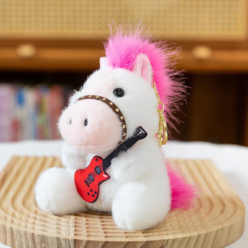 Cute Little Horse Plush Pendant - Year of the Horse Zodiac Keychain Ornament Gift