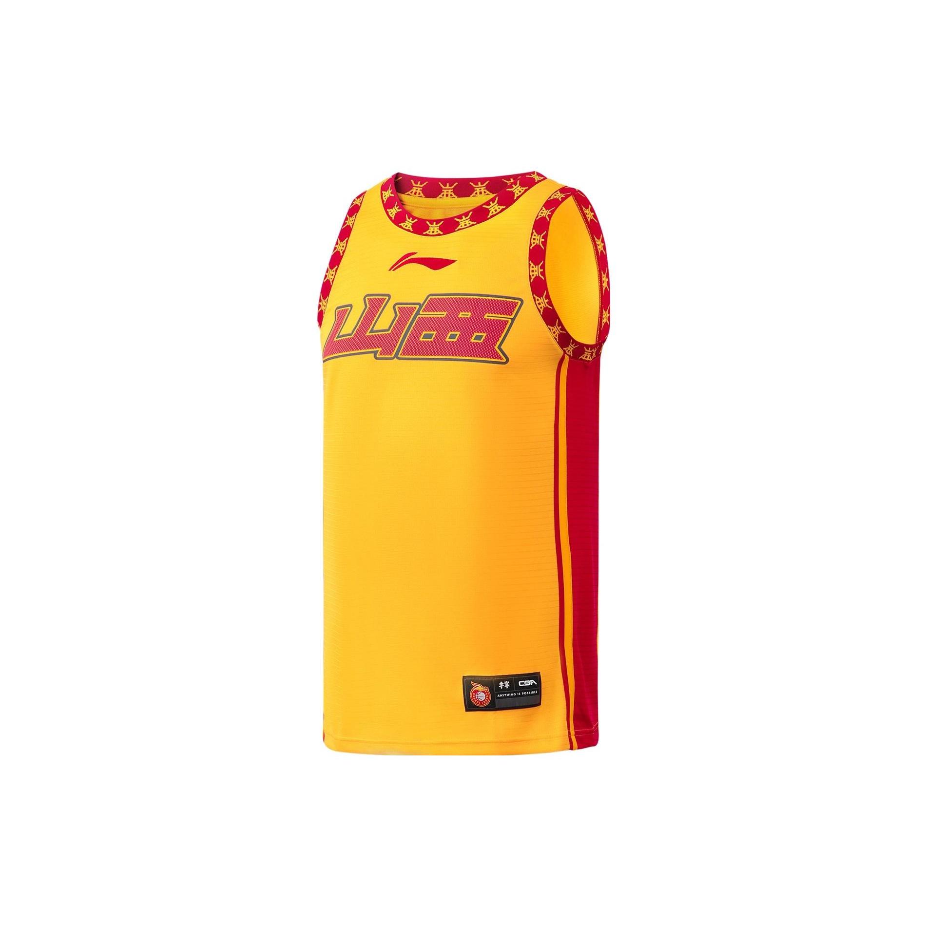 Li Ning Коллекция CBA Баскетбольные майки Мужские Желтые Умеренные Другие AAYR527-1 L