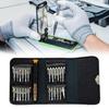 25 in 1 Precise Screwdriver Kit Electronics Repair Tool Driver Extension Rod with Leather Case for Phone Smartphone