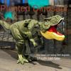 Schaukel Dinosaurier Zappeln Tyrannosaurus Rex Teleskop Frühling Presse Explosive Dinosaurier Kinder Presse Automatische T-REX Spielzeug