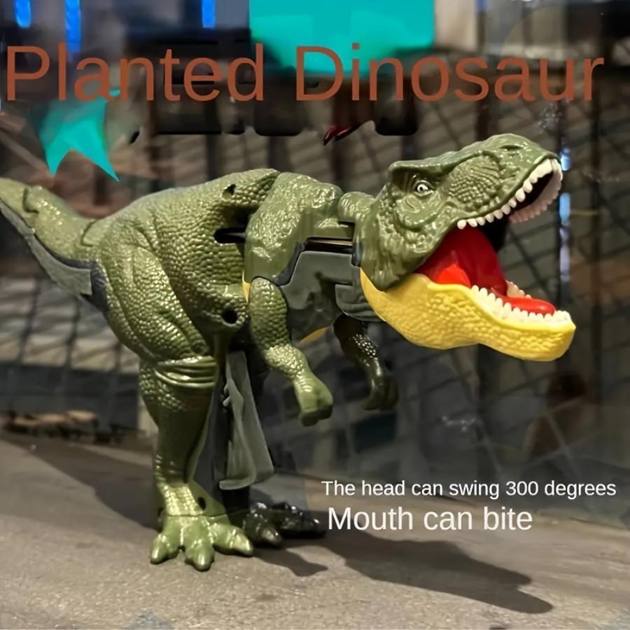 Svingende Dinosaur Fidget Tyrannosaurus Rex Teleskopisk Fjær Trykk Eksplosiv Dinosaur Barn Trykk Automatisk T-REX Leker