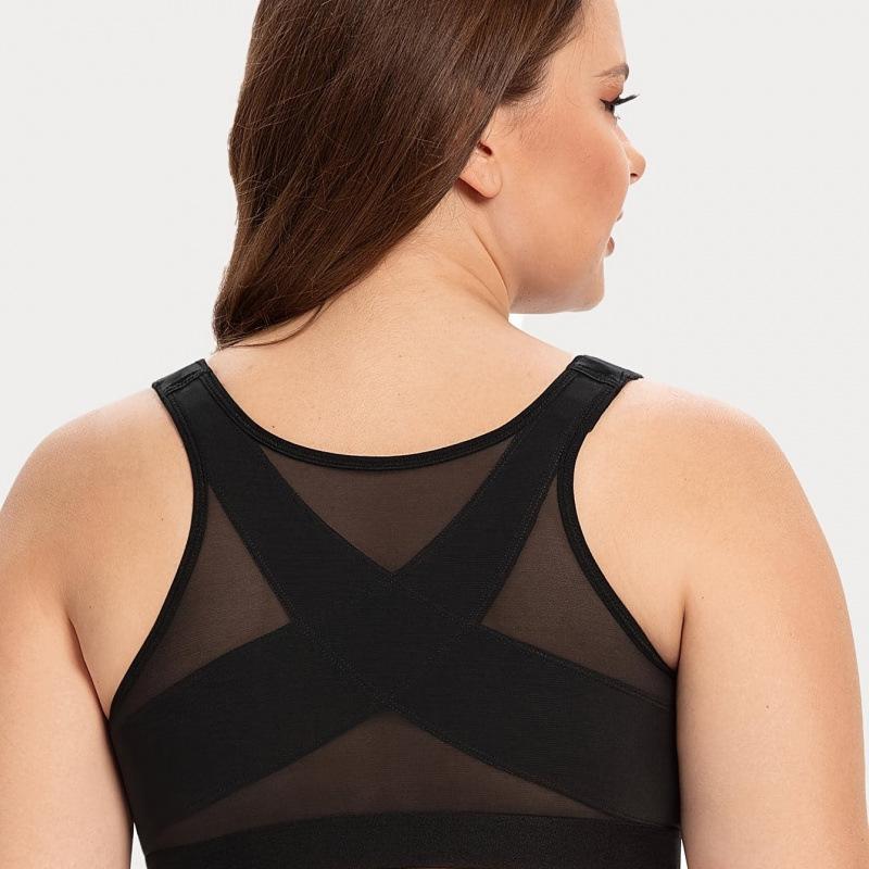 2025 Plus Size Front Buckle Wireless Bra for Women in Europe and America