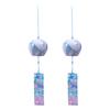 Japanese Wind Chimes Marble Texture Glass Wind Bells Handmade Pendants for Birthday Gift Outdoor Home Garden Decoration Wall Art
