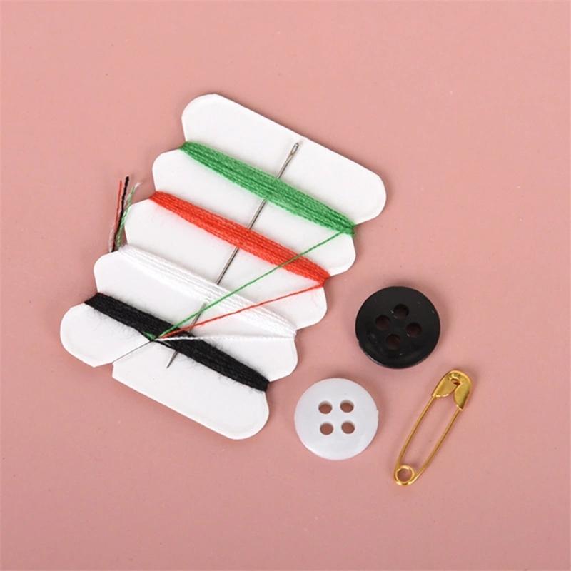 20 Sets Quick Fix Sewing Needle Kit Travel Sewing Kit Clothing Repairing Kit Each Box with Six Pieces Assorted Color