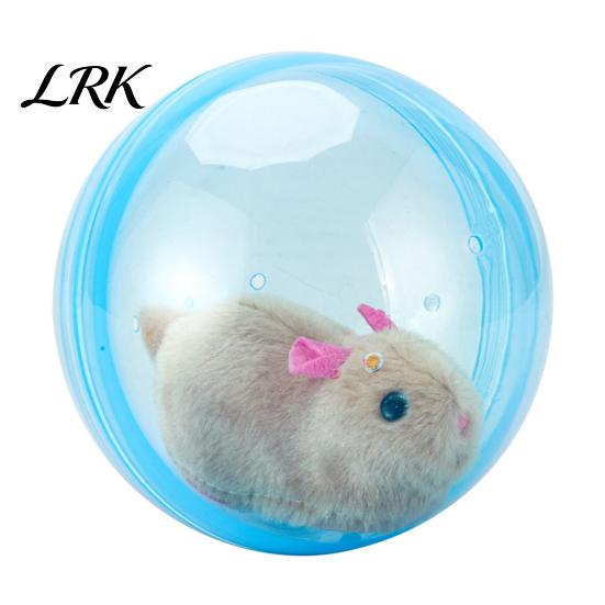 Outdoor Play Animal Toy Electric Automatic Rolling Hamster Ball, Ball with Plush Rabbit Inside, Simulation Interactive Toy, Gift for Toddlers