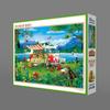 APPLEONE 300-370 300-Piece Jigsaw Puzzle "Camping Holiday" by Hiroyuki Keikawa, 26 x 38 cm, Made in Japan