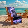 Personalized Customized Proof Beach Towel with Wednesday Addams Pattern - Soft, Absorbent,quick-drying,perfect Swimming,camping&bathing