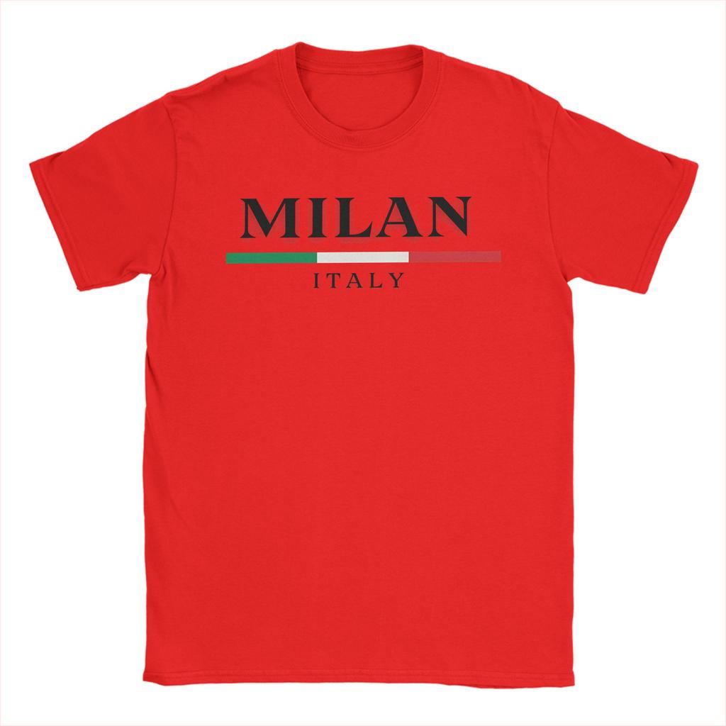 Milan Italy  TShirt  Harajuku TShirts Short Sleeve Streetwear Tshirt Summer Cotton Plus Size XL Top Tees