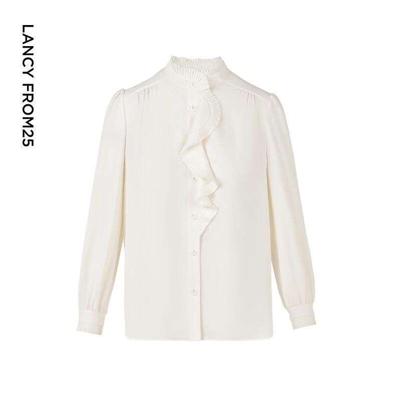 Langzi Ruffle Collar Long Sleeve Shirt