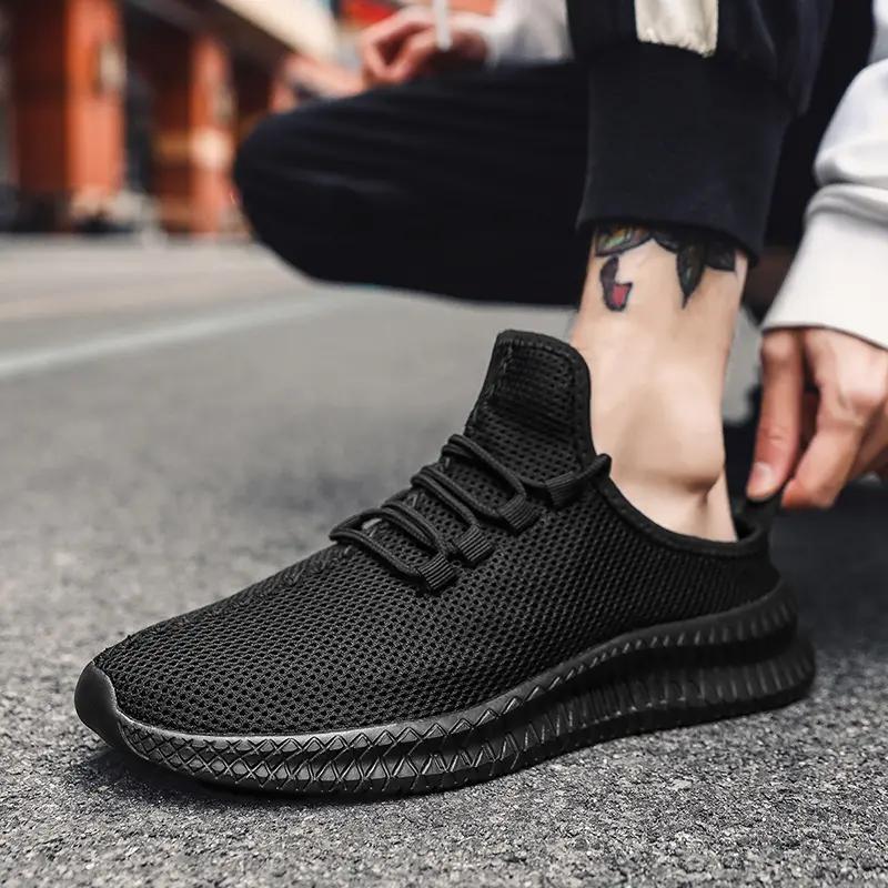 Slip-On Open Back Sandals for Men and Women - Breathable Mesh Summer Slide Shoes with Flat Sole, Lightweight Outdoor Casual Wear