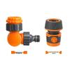Plastic Anti-Kink Swivel Faucet Connector, 4-Point & 6-Point Female Thread, 180° Rotatable Nipple