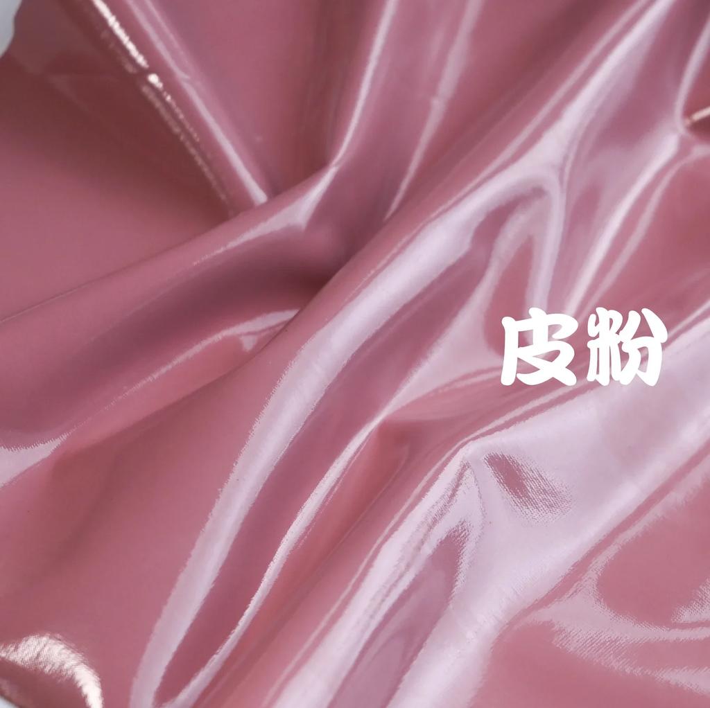 100x145cm Stretch Shiny Glossy Leather Fabric 100*145cm Solid Elastic Mirror Fabric For Clothes Dress Stage Costume DIY Sewing