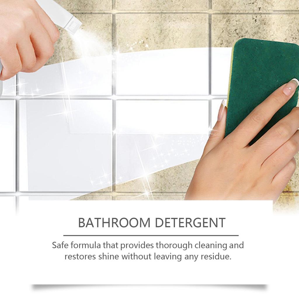120ml Glass Tile Cleaner Bathroom Glass Door Bathtub Tile Crystal Clear Stain Cleaner