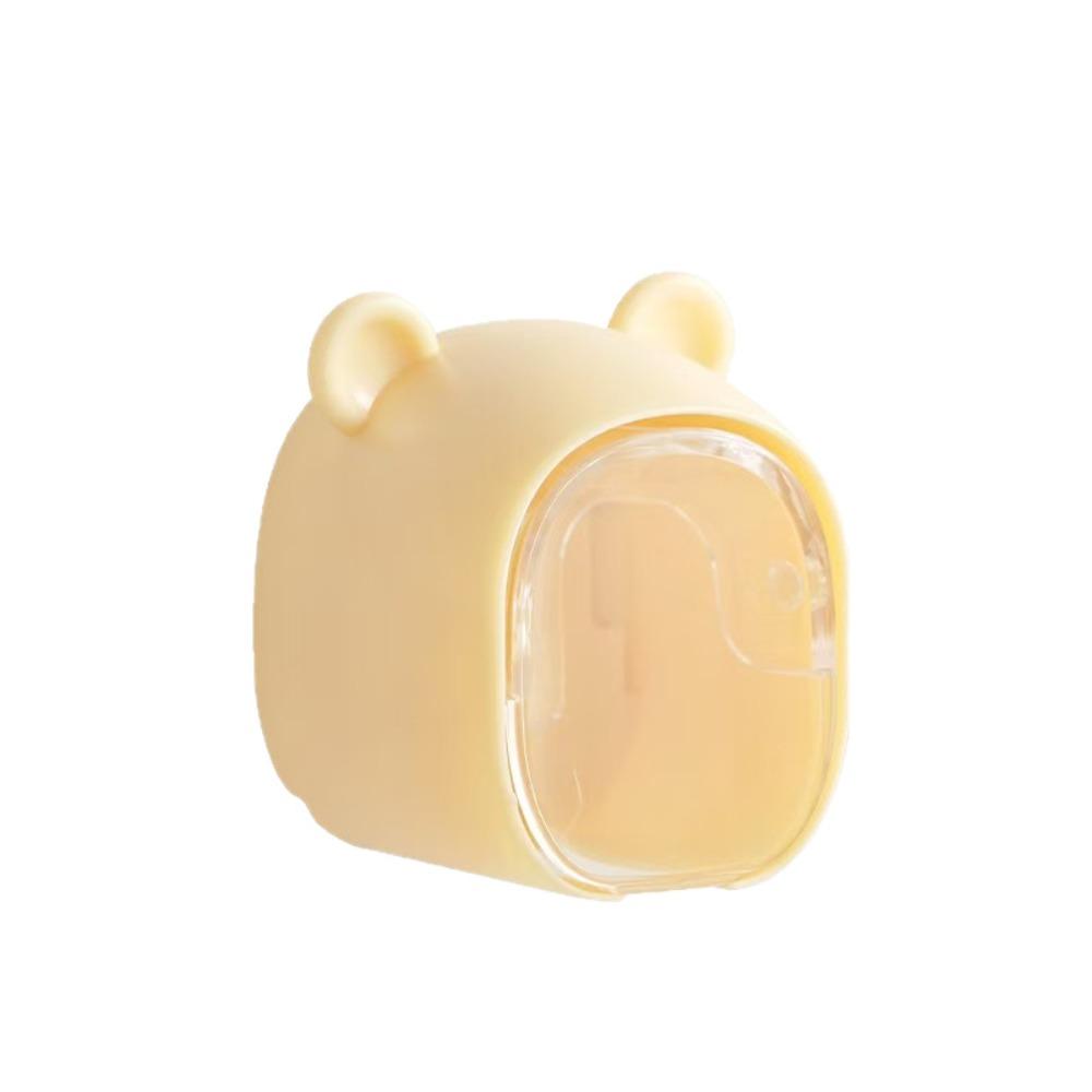 Flip-top Toothbrush Holder Dustproof Toothbrush Storage Box Durable Toothbrush Rack Bathroom Use