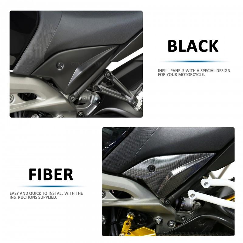 Carbon Fiber Side Fairing Cover Panel Yamaha MT-09 FZ-09 Motorcycle Aftermarket Body Protection