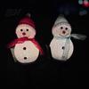 Waterproof Solar Powered Yard Ornaments 2Pcs Snowman Garden Lights, Christmas Pathway Decorative Figures for LED Lamps with Stakes Lawn Patio