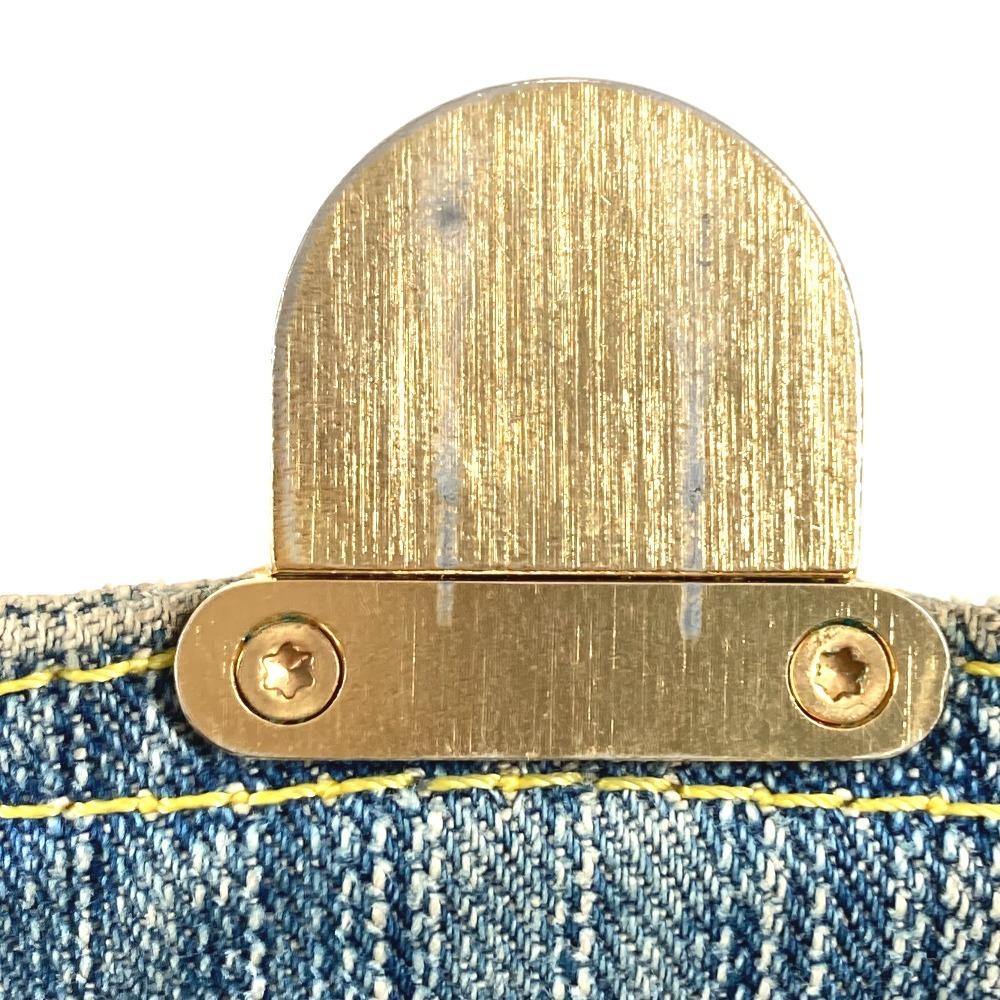 Louis Vuitton M95050 MonogramDenim Mini Pleaty Hand Bag Shoulder Bag blue