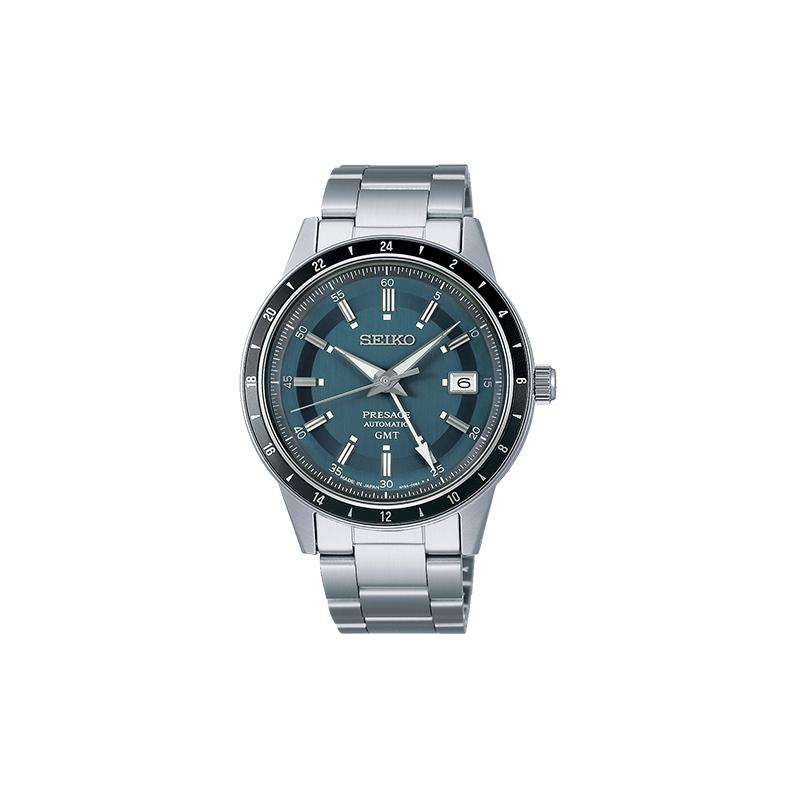 

SEIKO 50 meters waterproof mechanical movement Steel Strap men s watch blue dial SARY229