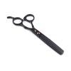 7" Black Pet Grooming Scissors & Comb Set - 4-Piece Straight Shears
