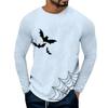 Halloween 3D Digital Printed Men's Casual Base Shirt PLUS SIZE T-Shirts (men’s)