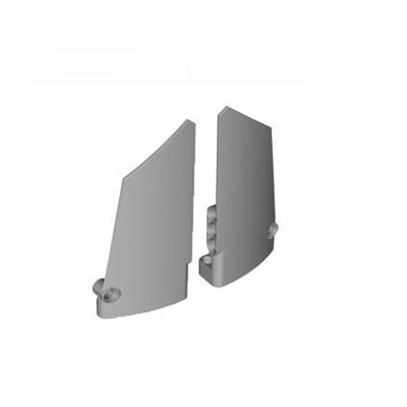 

1 Pair Buildings Blocks 64392+64682 High-tech Panel Fairing Panel parts Compatible with Bulk Modular GBC MOC Set світло-сірого кольору