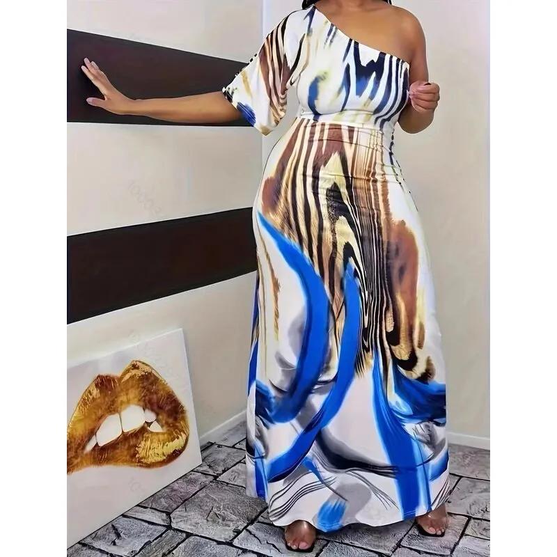 Women's Summer Fashion Sleeveless Strapless Tight Long Party Color Dresses