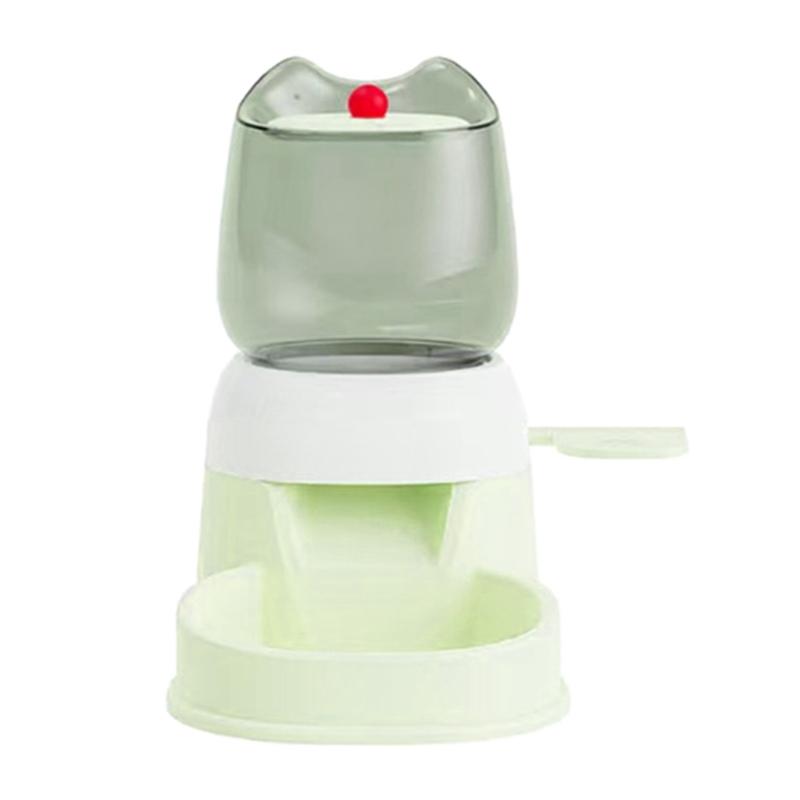 

Feeding Bowl Automatic Step Activated Dispenser For Busy Pet Owners Base зелений