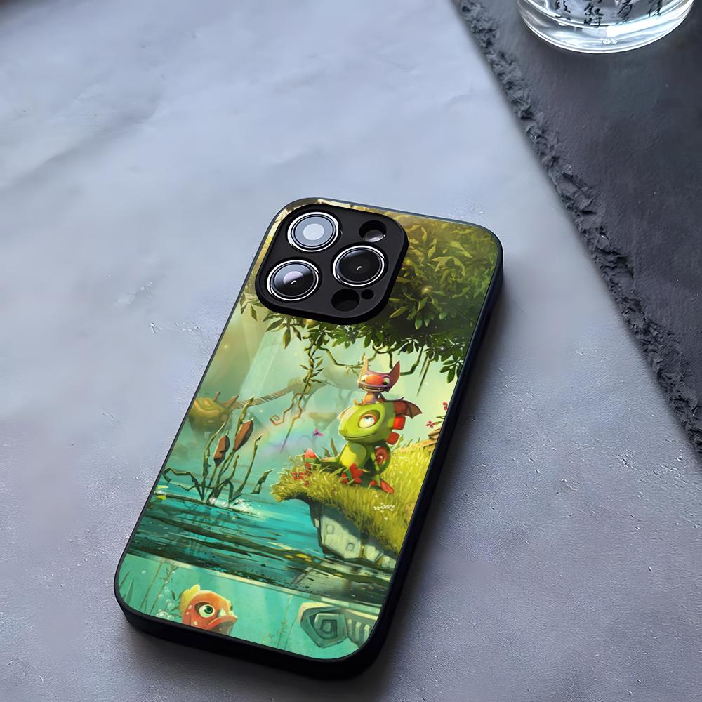 Game Yooka-Replaylee Phone Case Tempered Glass For IPhone 17 13 14 16 12 15 11 Pro Max Plus Mini X XR SE2020 Coque