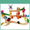 Wooden Roller Coaster Track Toy With Assembly Fun For Kids Educational Play