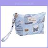 Portable Waterproof Printed Cosmetic Bag Travel Ladies Zipper Handheld Toiletry Bag Multifunctional Storage Bag In Modern Minimalist Style