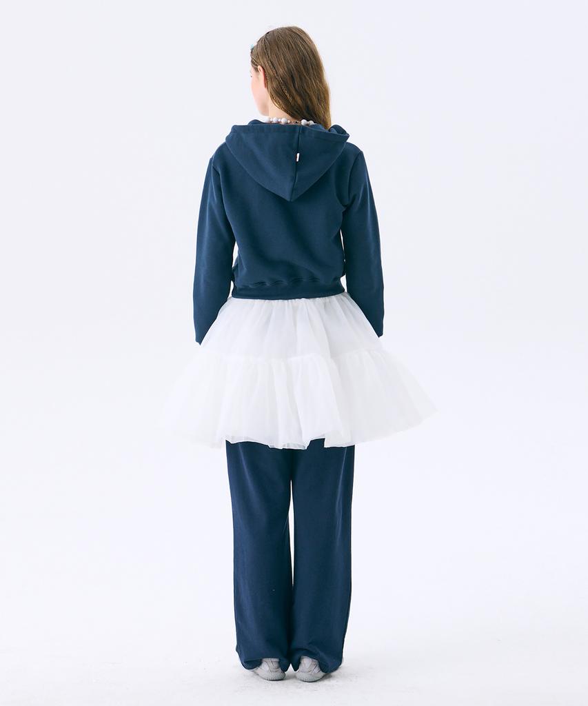 Junejune Space Mini Hood Zip-Up_Navy(Mini Hood Zip-Up_Navy)(