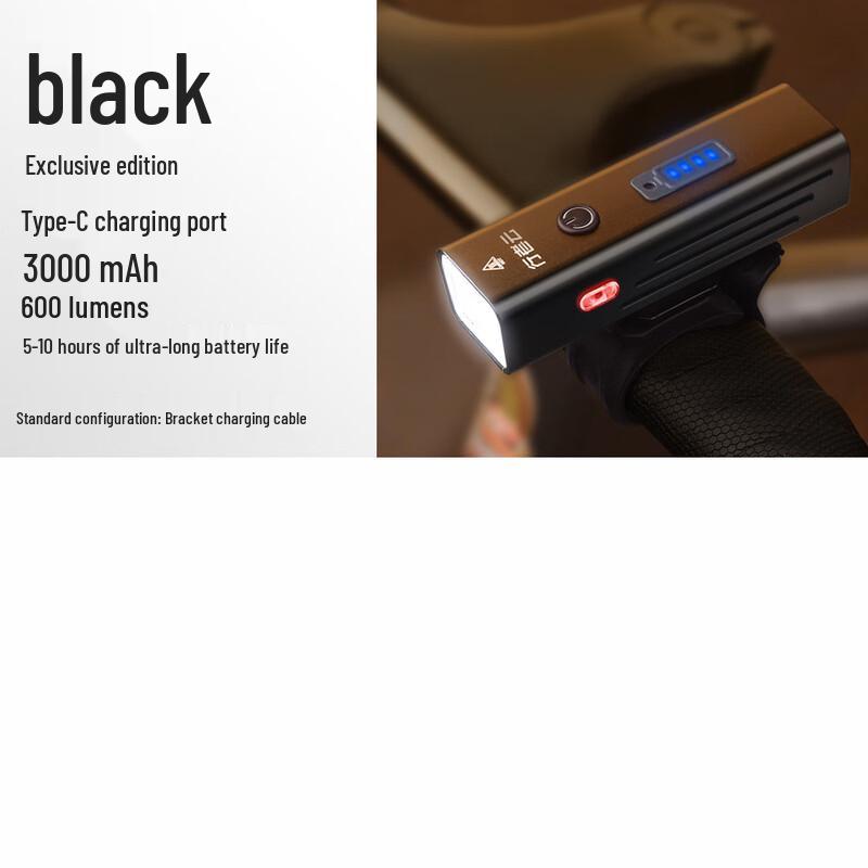 Lishi Outdoor Rechargeable Bicycle Headlight 10*3.3*2.6