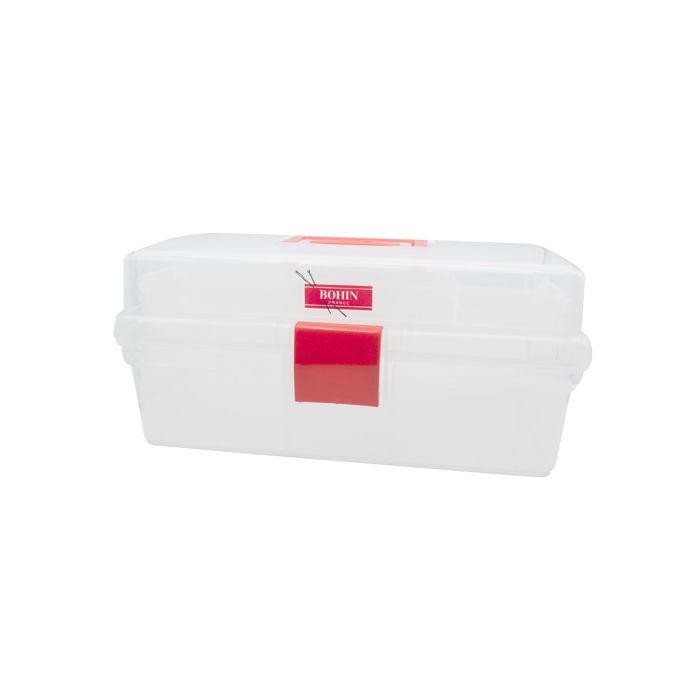 TRANSPARENT SEWING BOX L 30X17X14CM 06540