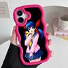 Fatal Fury Hotaru Futaba Phone Case for iPhone 17 16 15 14 13 12 11 Air Pro Max Plus Wavy Edge TPU Colorful Cover Pretty Luxury