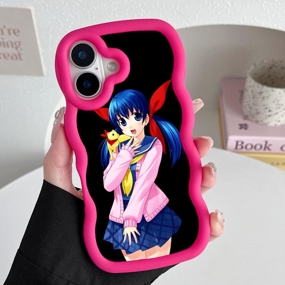 Fatal Fury Hotaru Futaba Phone Case for iPhone 17 16 15 14 13 12 11 Air Pro Max Plus Wavy Edge TPU Colorful Cover Pretty Luxury