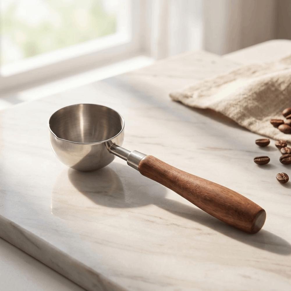 Long Handle Coffee Bean Measuring Cups 30ML Coffee Sugar Scoop  Baking Accessories