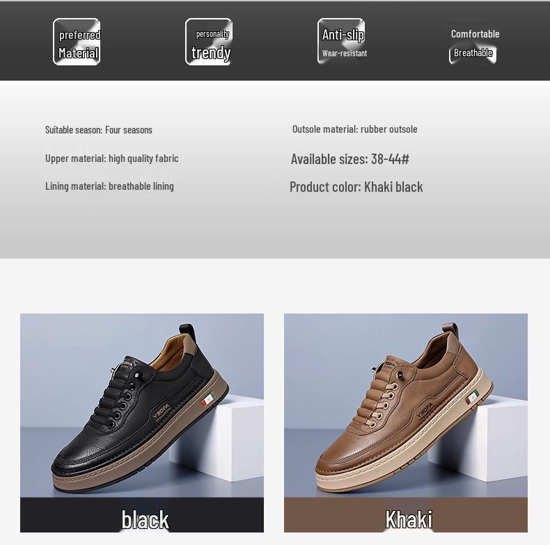 Saint Lema Men's Extra Large Casual Leather Shoes - All-Season White Sneakers