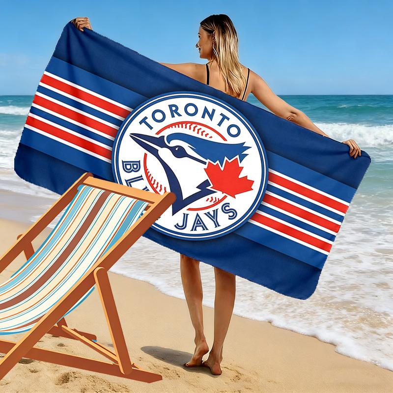 Toronto Blue Jays2 Print Beach Towel, Large Soft Quick Dry Towel for Beach Camping Swimming
