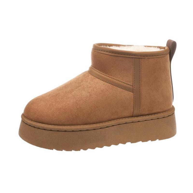 Plus-size Shoes, Thick-soled Snow Boots, New Women's Fleece and Thickened Boots, Cotton Boots