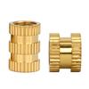 M1-M10 Knurled Brass Heat Insert Nut for Injection Molding