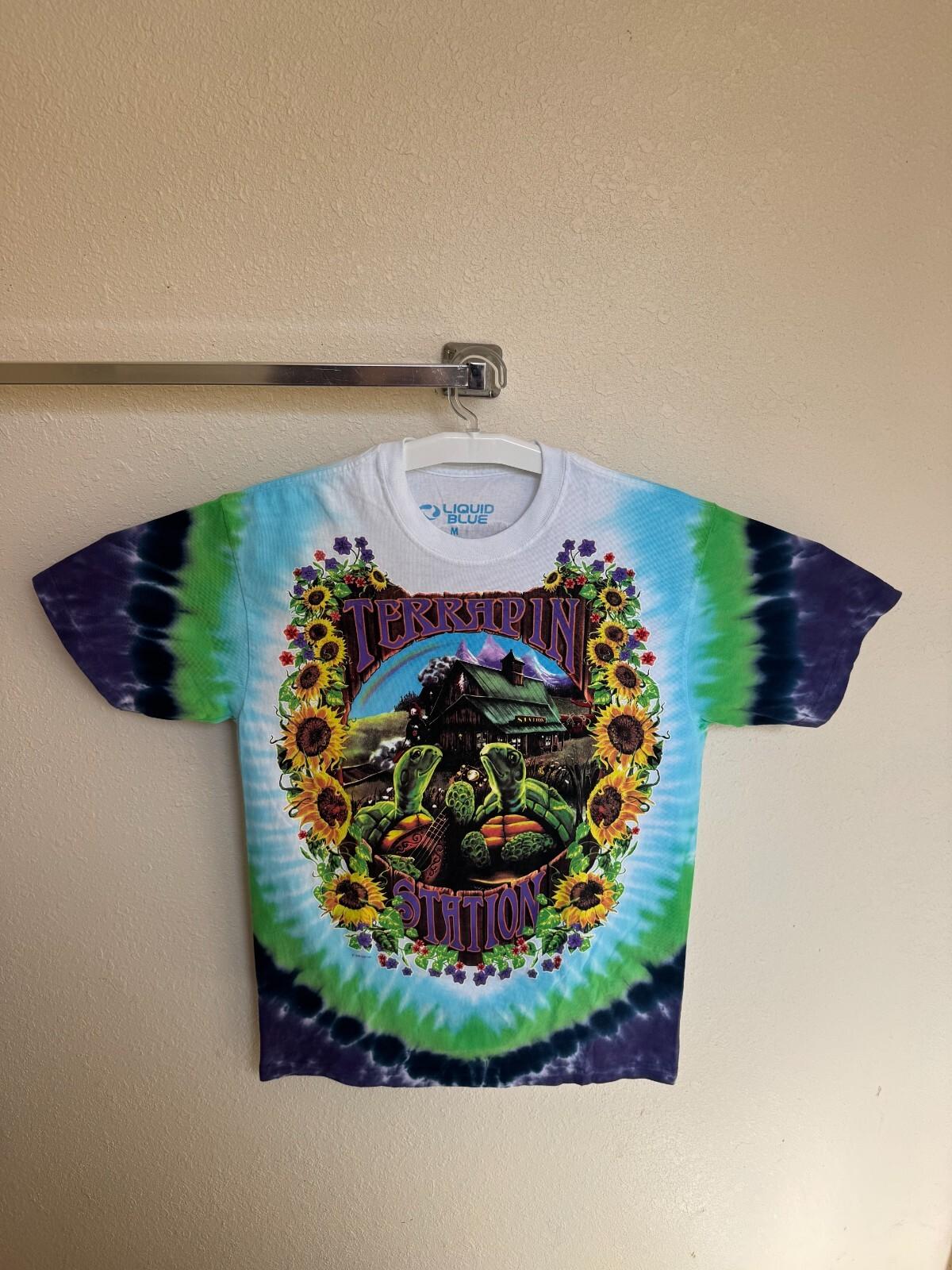 Grateful Dead Terrapin Station Tie Dye T Shirtskull roses shirt grateful dead L
