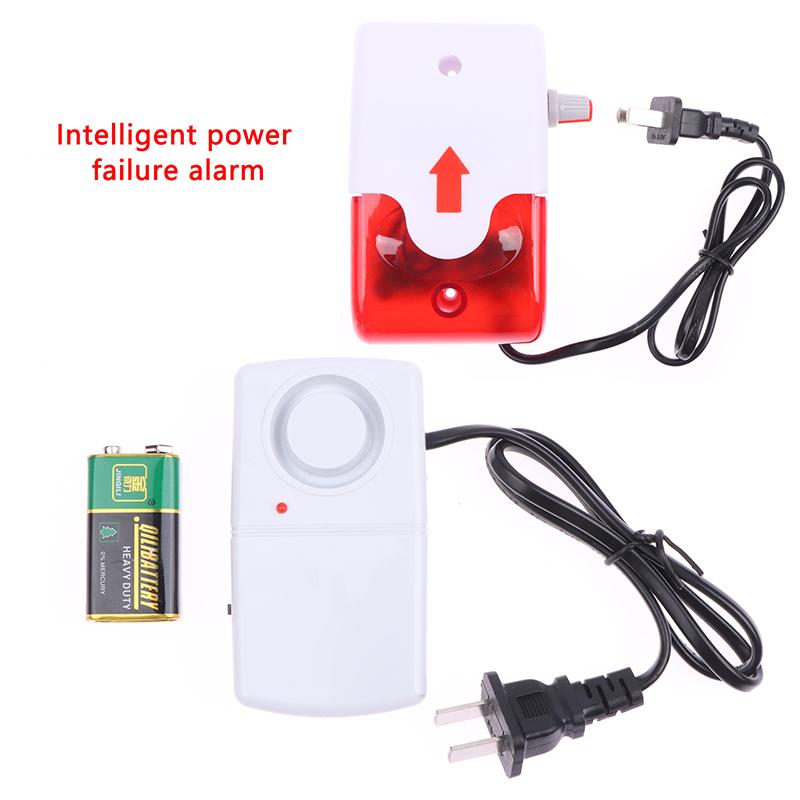White Led Power Cut Failure Outage Alarm Warning Siren Indicator Automatic 220V 380V Power Failure Alarm