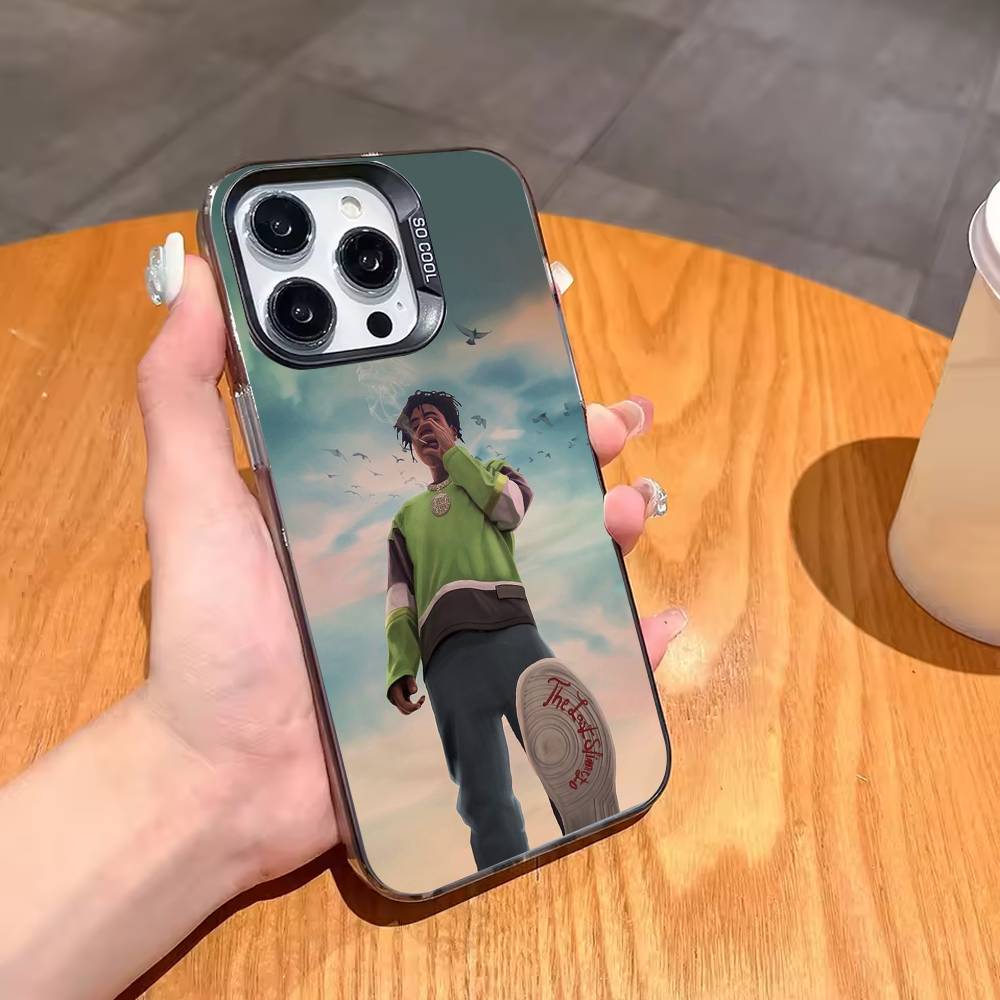 Rapper YoungBoy Never Broke Again Phone Case For iPhone17 16 15 14 13 12 Pro Max Grey Black Matte Laser Metallic Aurora Funda