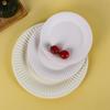 10pcs Large Disposable Paper Plates for Family Meals Biodegradable Dinnerware Degradable Tableware Kitchen Accessories