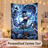 Custom Personalized Tapestry,Solo Leveling Print Custom Name Text Wall Art Hanging for Bedroom
